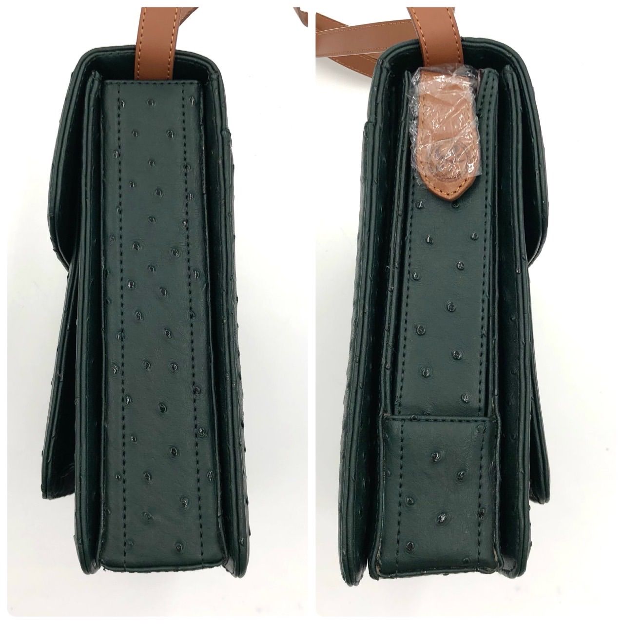 オーストリッチ 2WAYバッグ LIVE friend COLLECTION 緑 - メルカリ