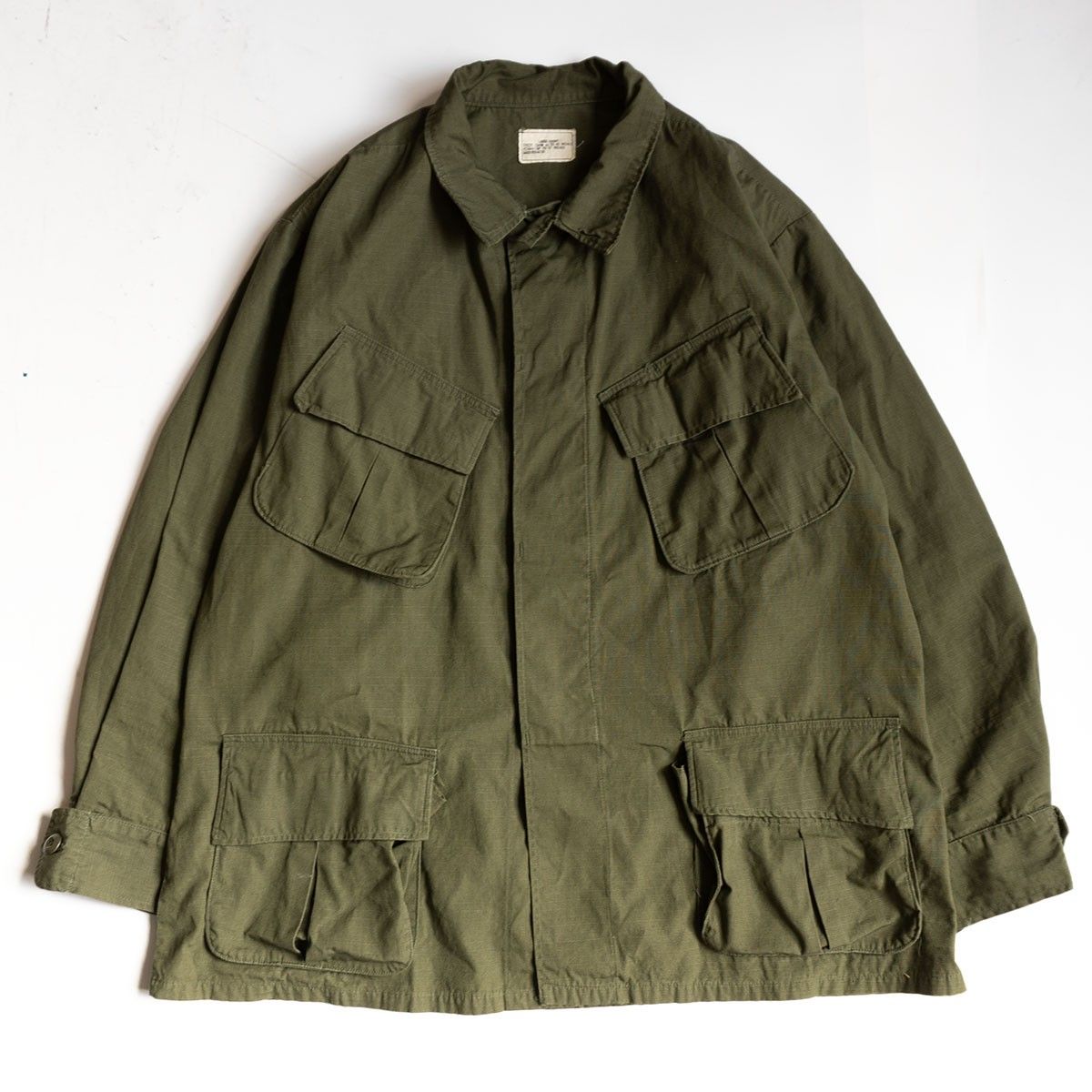 美品/60s】US ARMY【5th ジャングルファティーグジャケット】LARGE