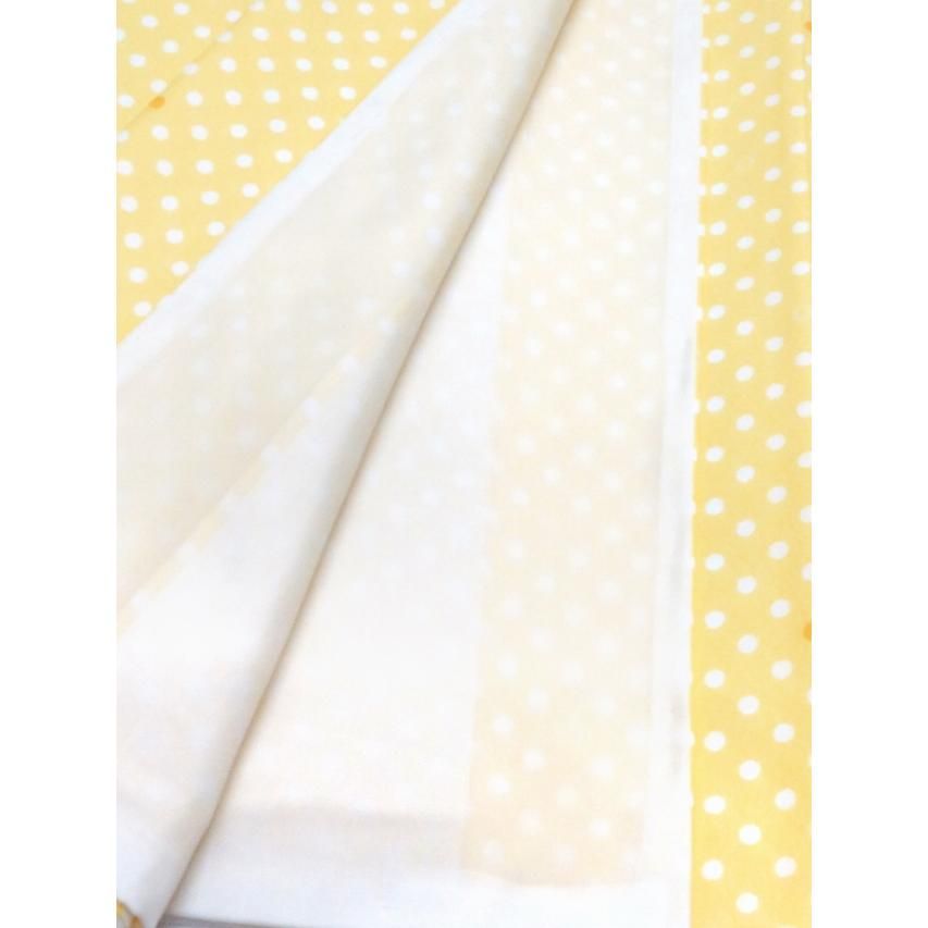  着物 子供 洗える着物 小紋 袷 ジュニア 女の子の着物 薄黄色 水玉 着物 着物ドレス 着物 浴衣 和小物