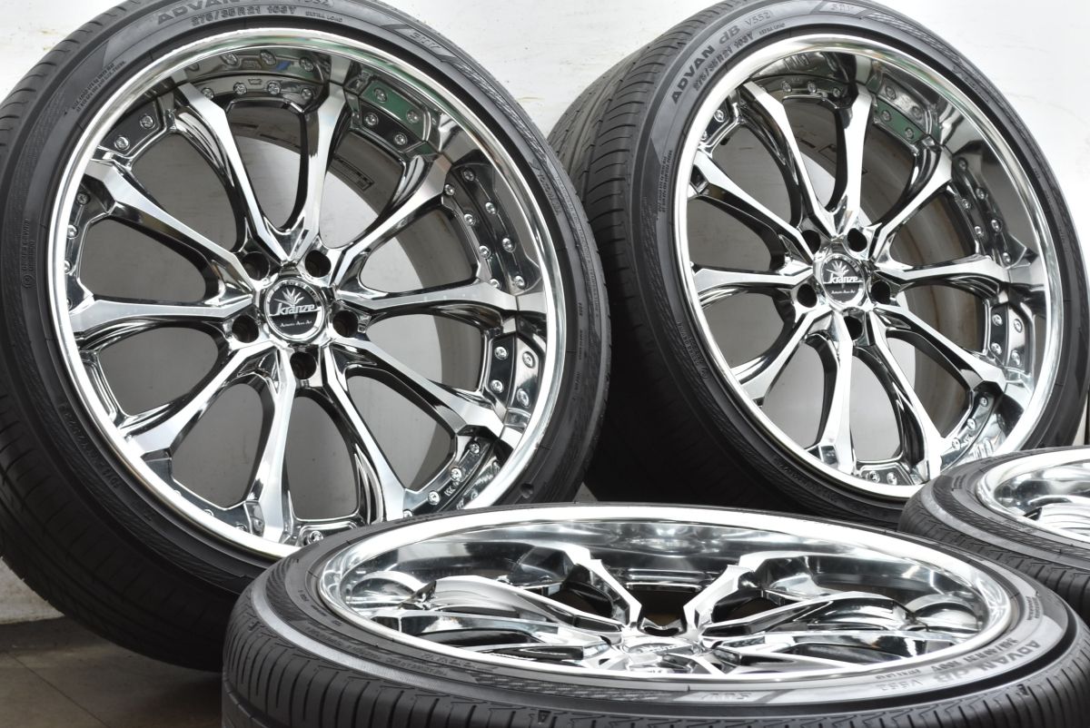 深リム Weds Kranze VERSAM 21 in 9 J 17 10 25 PCD 120 アドバンV 552 245 40 R 275 35 レクサス LC 50系 LS クレンツェ ヴェルサム