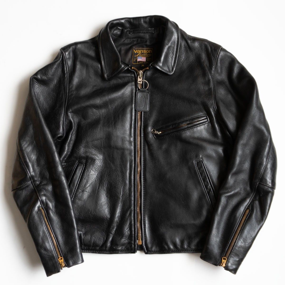 美品】 VANSON 【ENF エンフィールド シングルライダースジャケット
