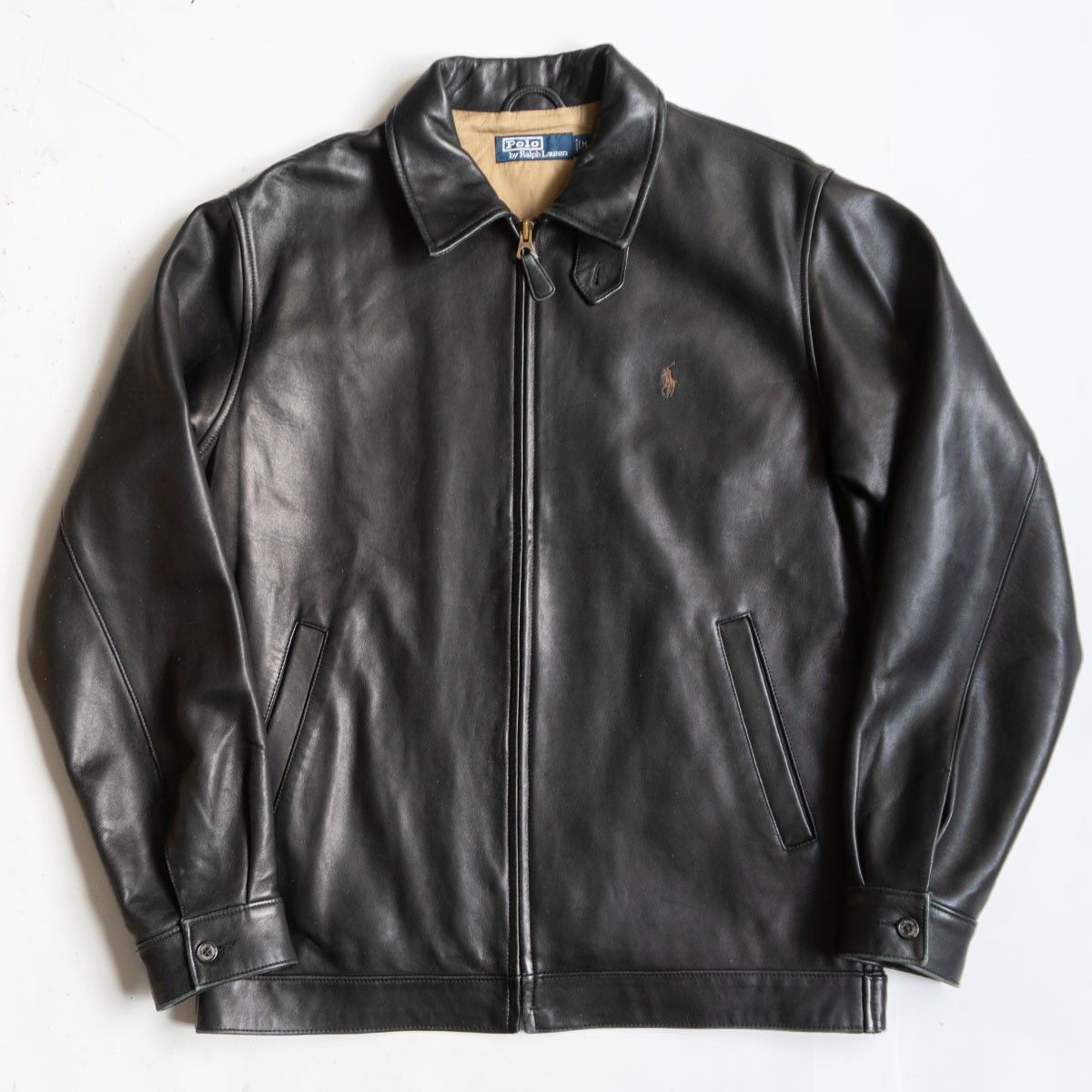 最高級品】POLO RALPH LAUREN 【ラムレザー スイングトップ ジャケット