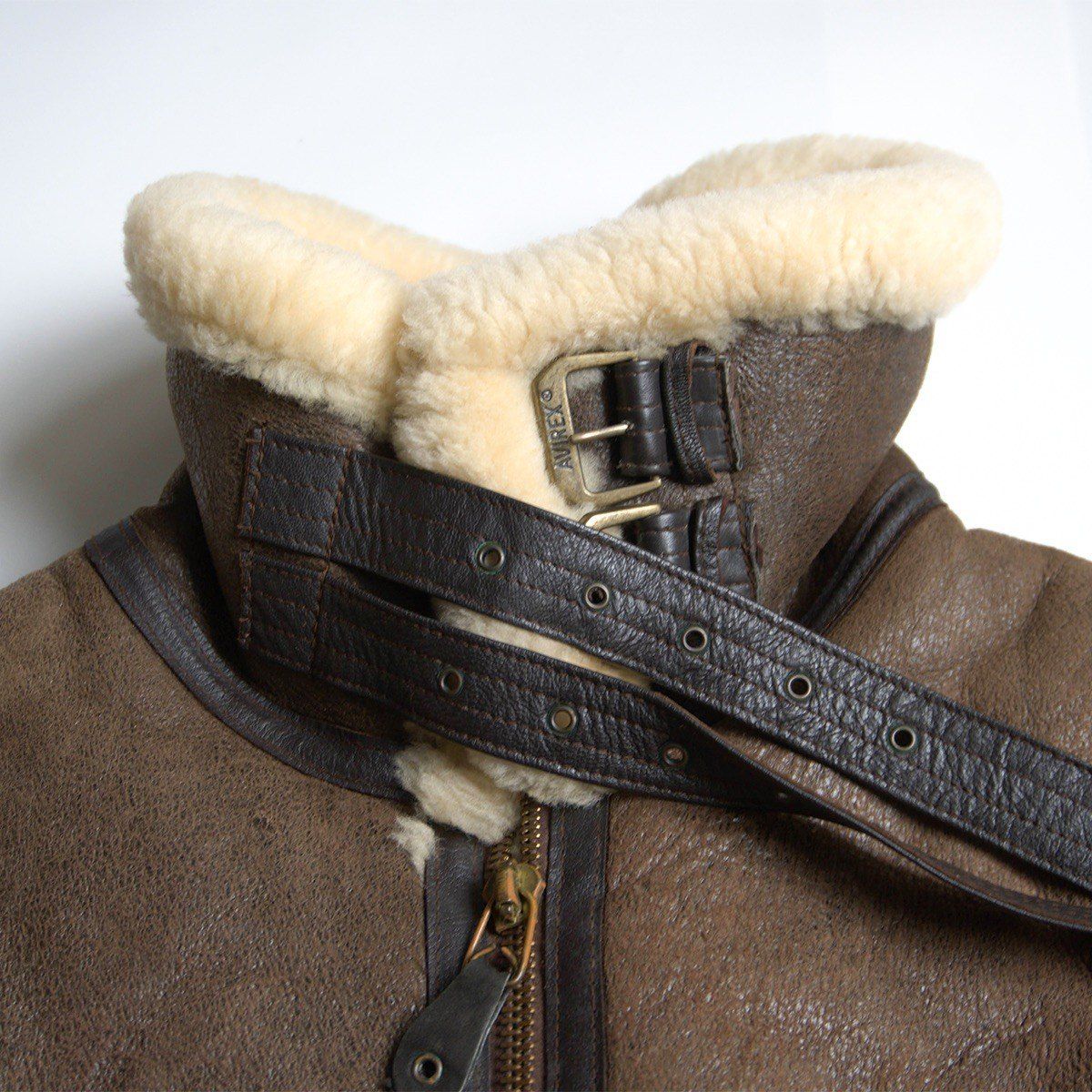 美品】AVIREX【B-3 ムートンボンバージャケット】38 ブラウン