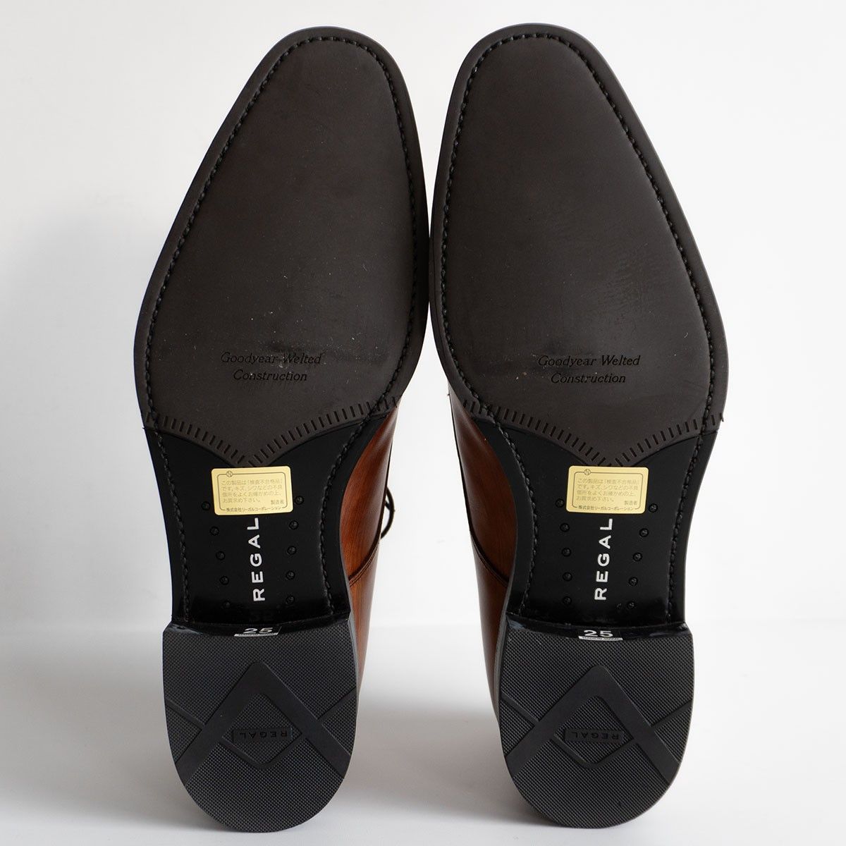 試着のみ美品】REGAL【Uチップ レザーシューズ】25cm リーガル 革靴