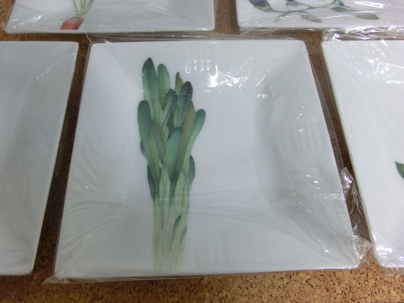 未使用品 NORITAKE ノリタケ 京香旬彩 15cm スクエアプレート 5枚