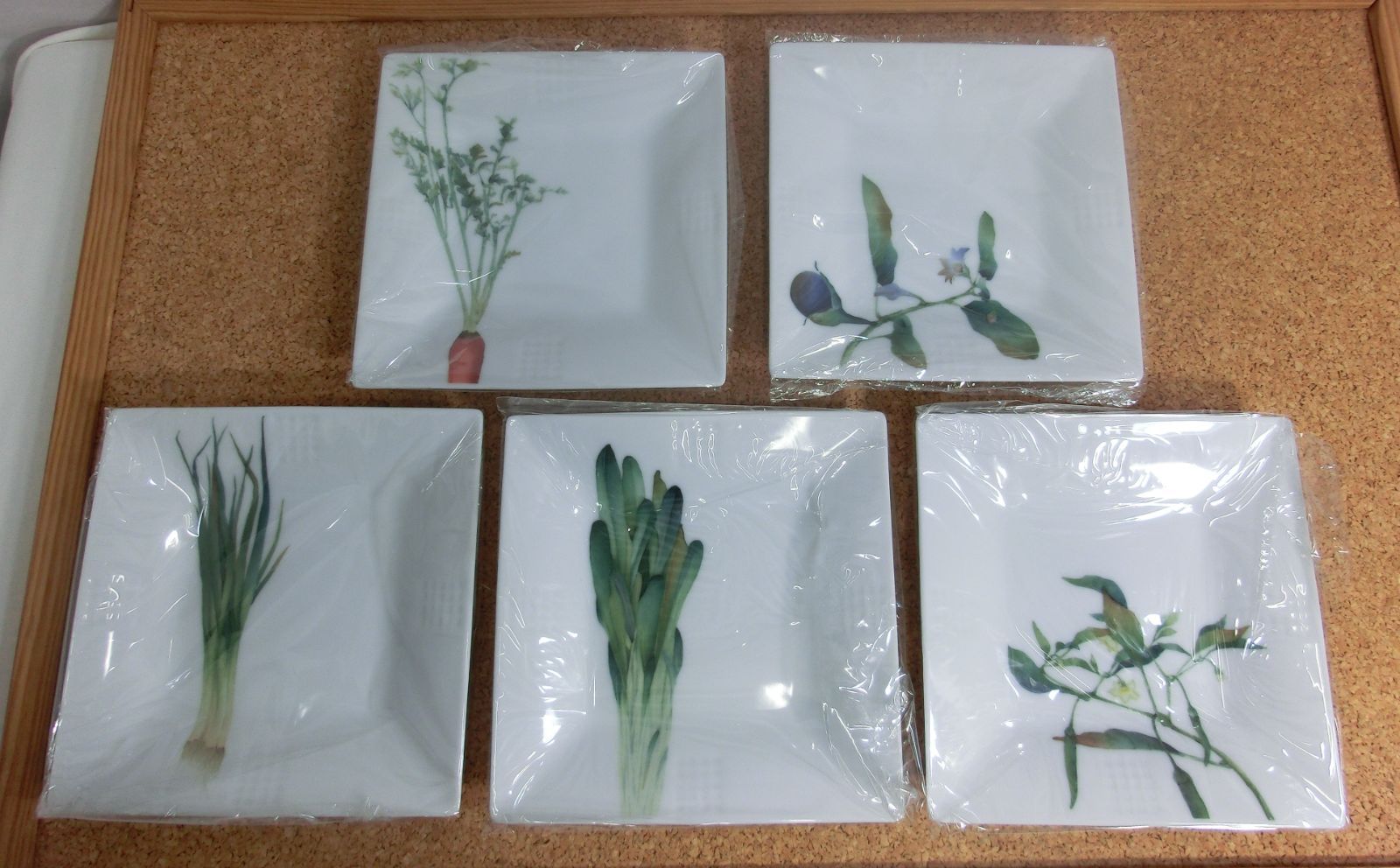 未使用品 NORITAKE ノリタケ 京香旬彩 15cm スクエアプレート 5枚