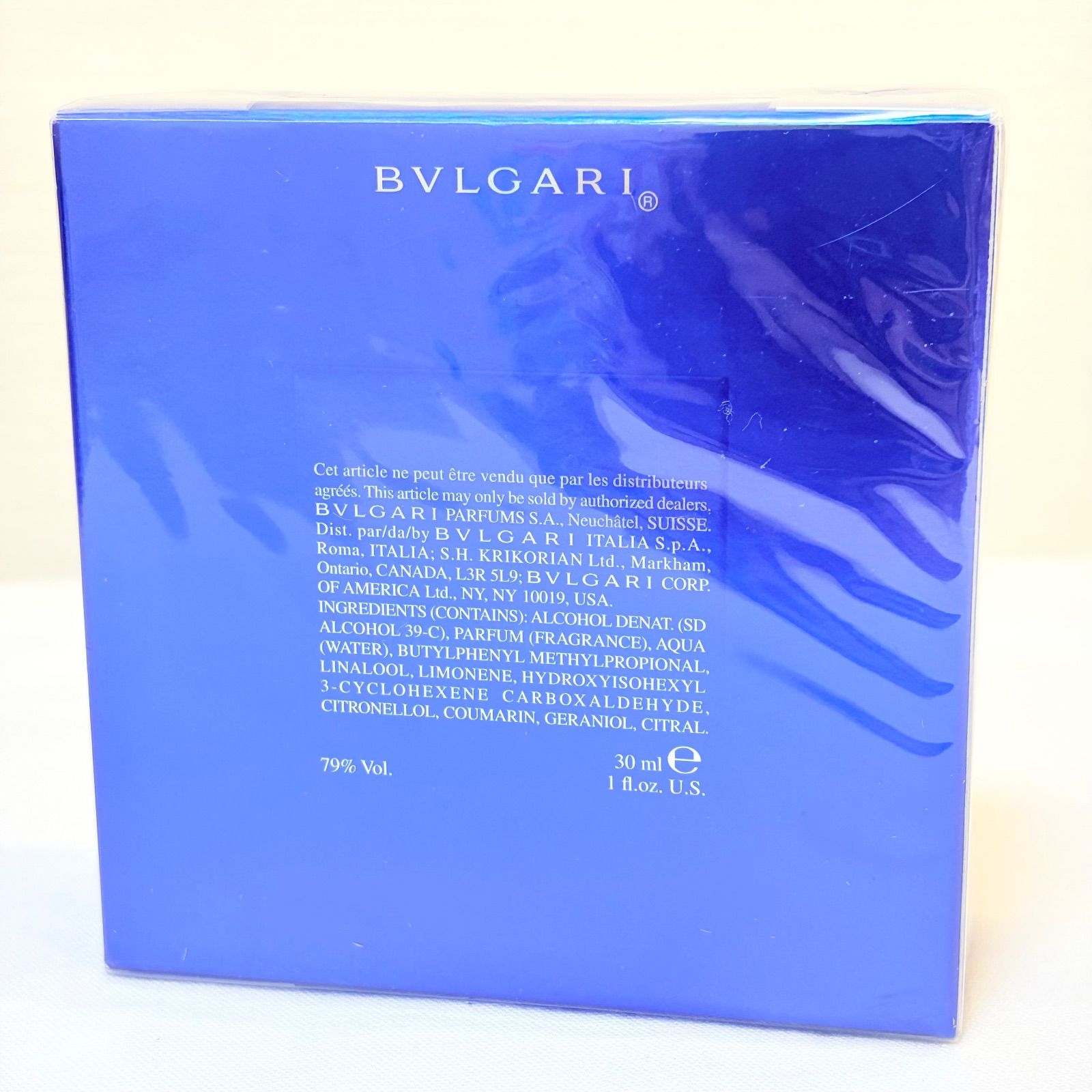 新品未開封 BVLGARI BLV pour homme eau de toilette EDT ブルガリ