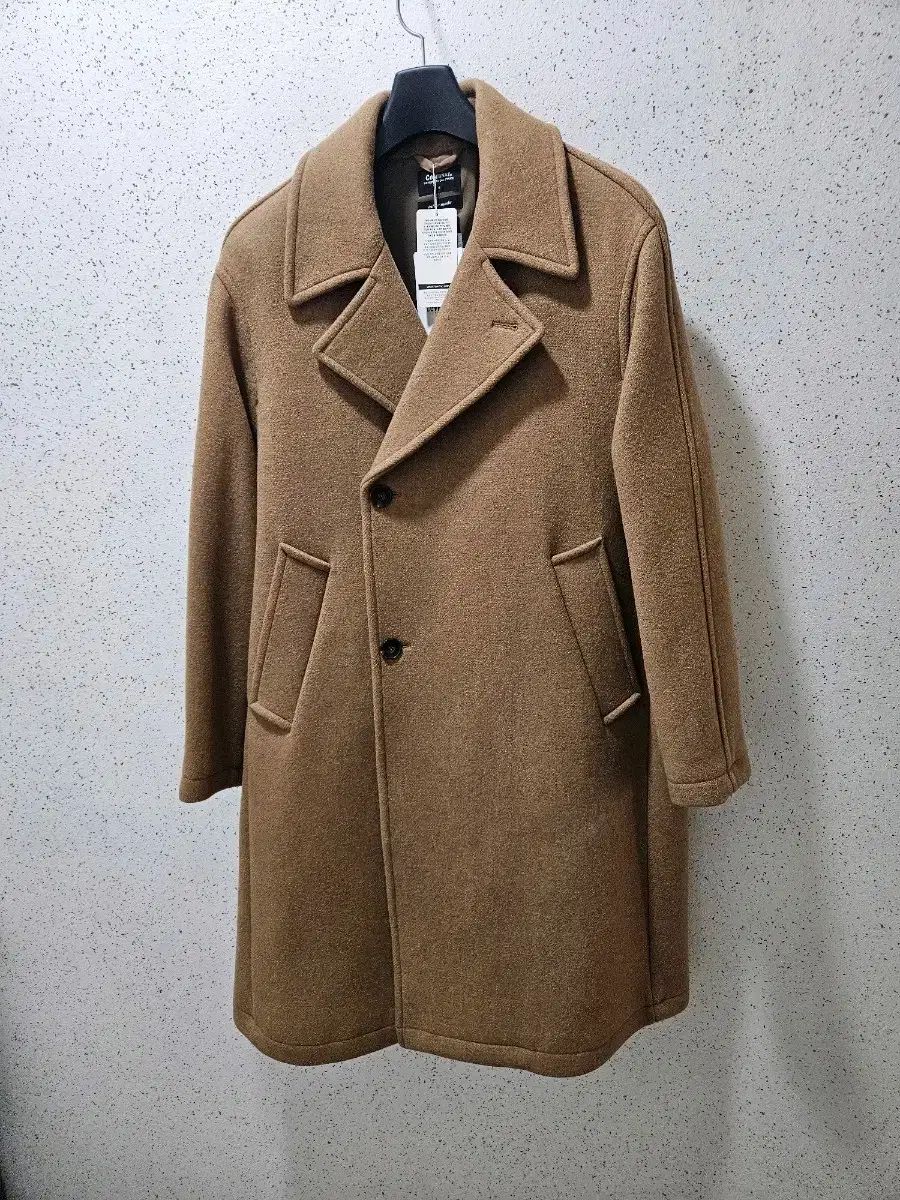 M) COVERNAT ダブルブラスト コート キャメル