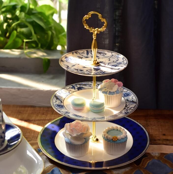 ステンレス皿 ケーキスタンド フルーツ皿 未使用品 * 美品高級食器 ケーキスタンドプレート 3段セット プレート