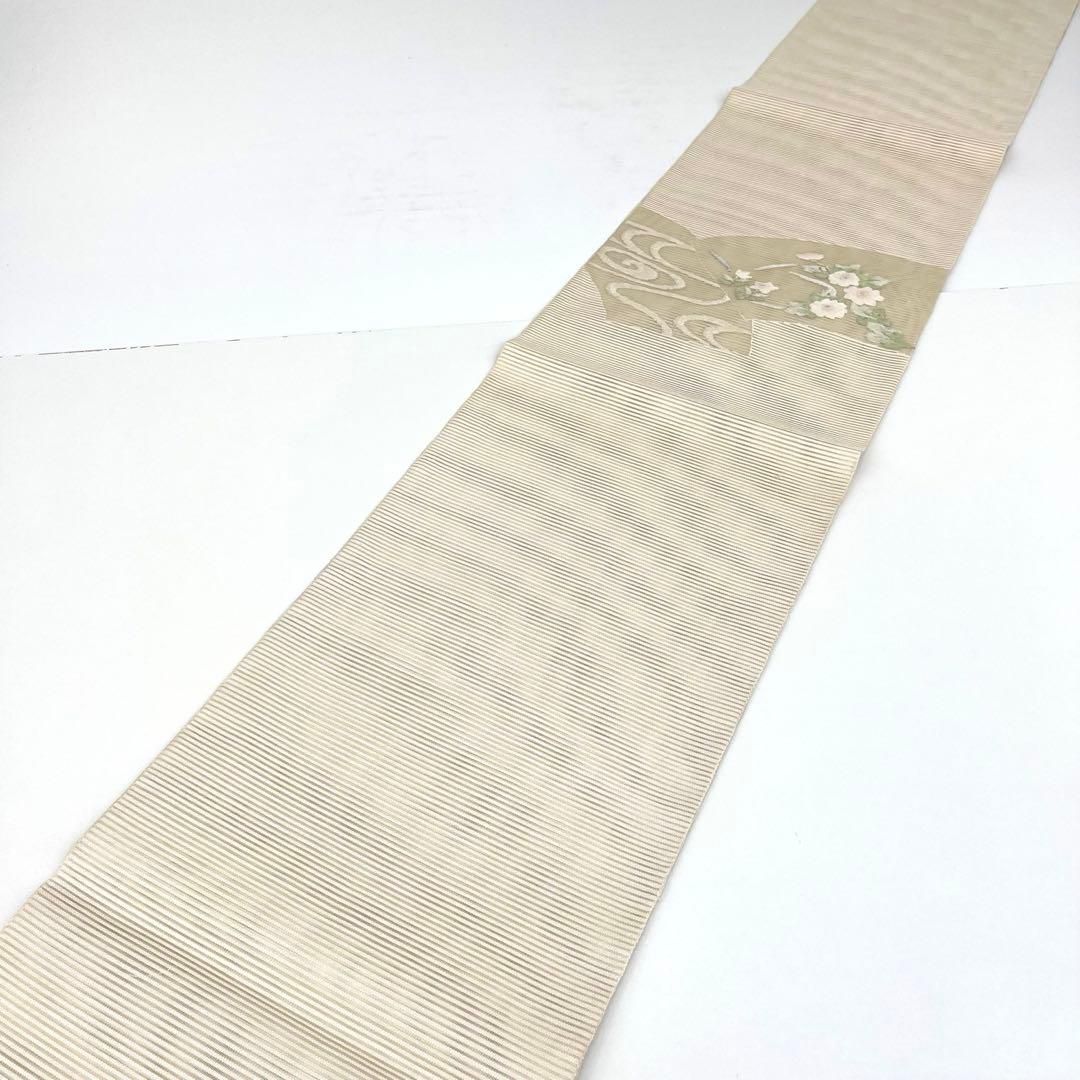 着物と帯 時流 SF 25905 s 正絹 夏袋帯 絽綴れ 白色 帯芯無