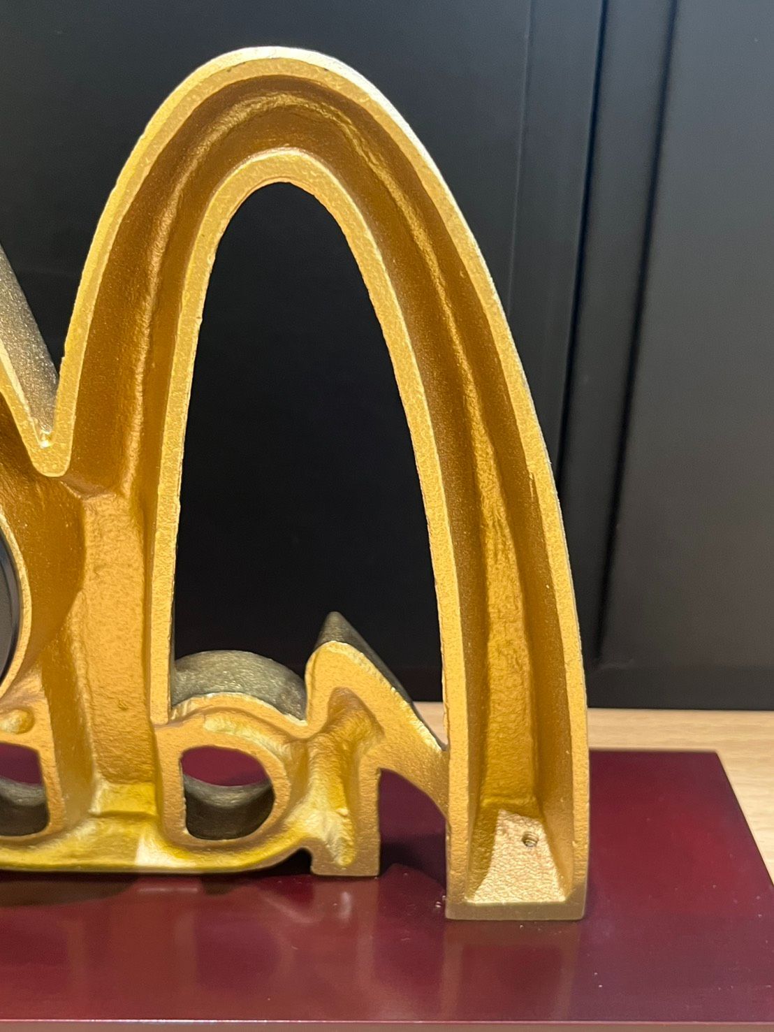 EL6】 非売品 マクドナルド 売上 1000億円達成記念 時計 置時計