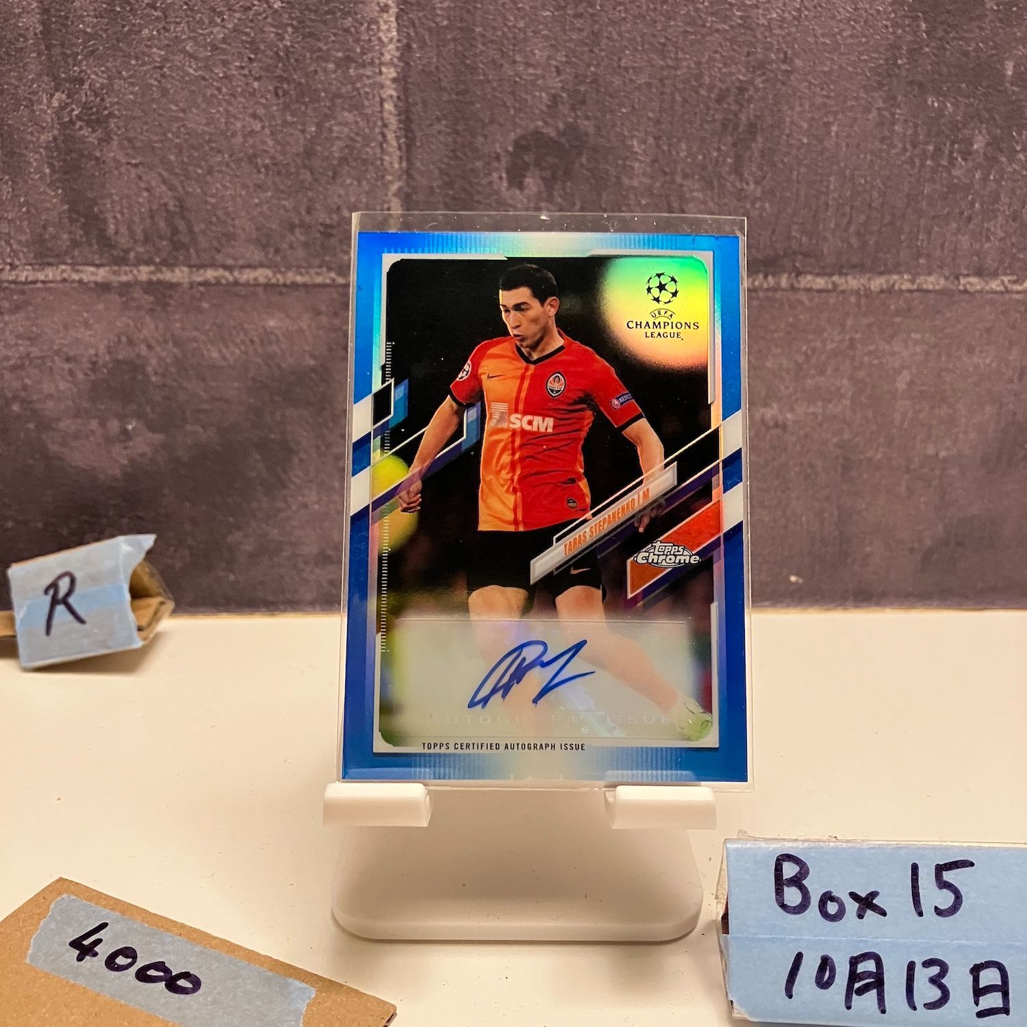 2021 Topps Chrome UEFA Champions League Taras Stepanenko 019/150