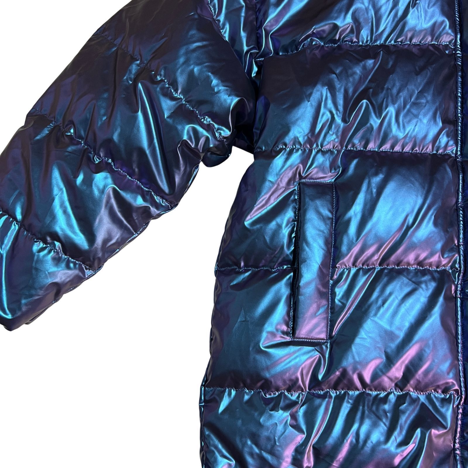 ZM1646 GAP ギャップ ダウン ジャケット アウター メタリック ブルー