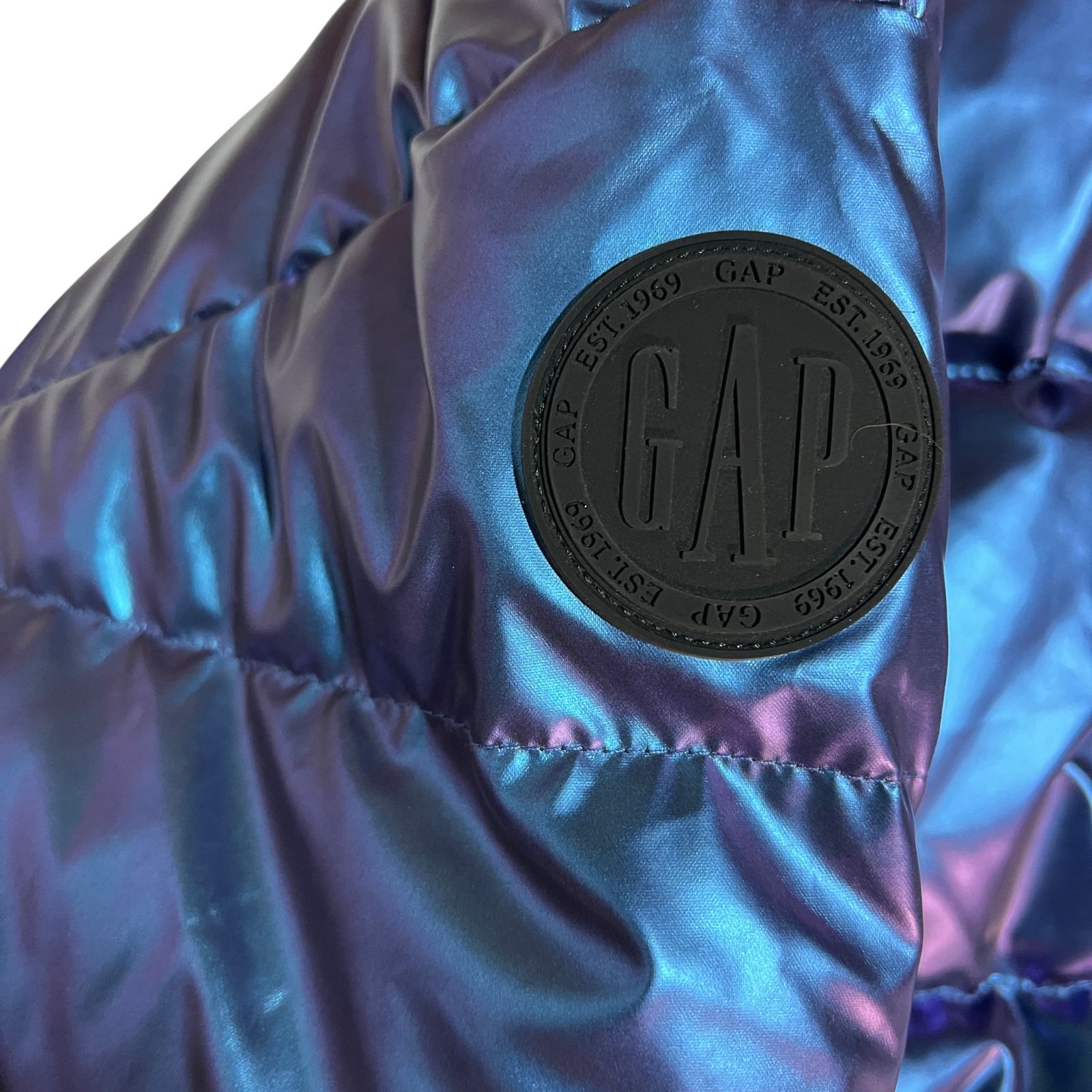 ZM1646 GAP ギャップ ダウン ジャケット アウター メタリック ブルー