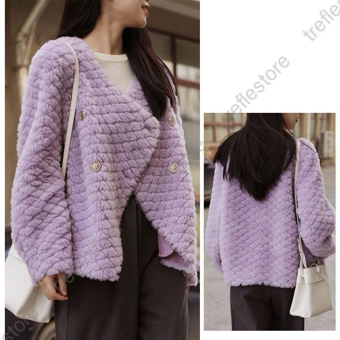 ムートンコート レディース ファーコート 毛皮コート フェイクファー