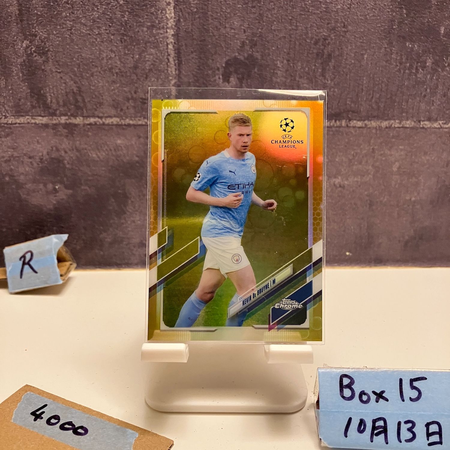 2021 Topps Chrome UEFA Champions League Kevin De Bruyne Manchester