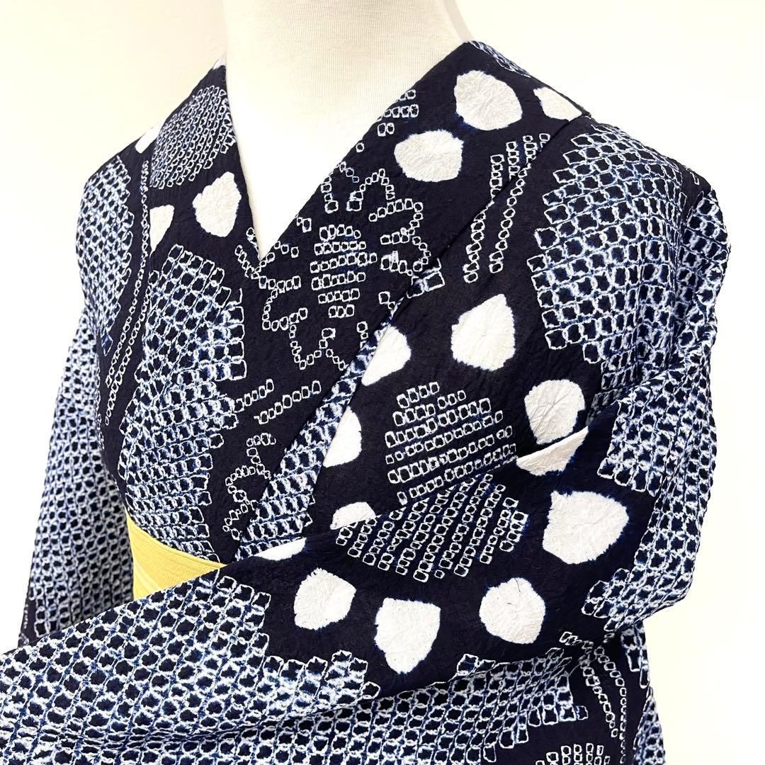 着物と帯 時流 Y 25902 s 本場有松鳴海絞り浴衣 手縫い 丈156