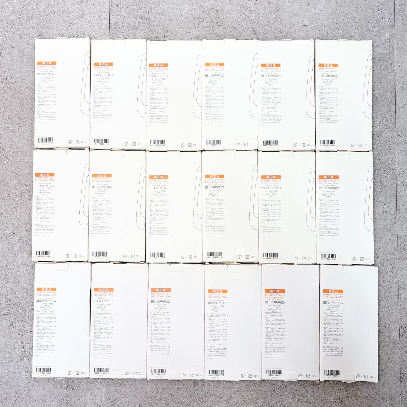 SIXPAD シックスパッド専用 レッグベルト 高電導ジェルシート2枚入×12