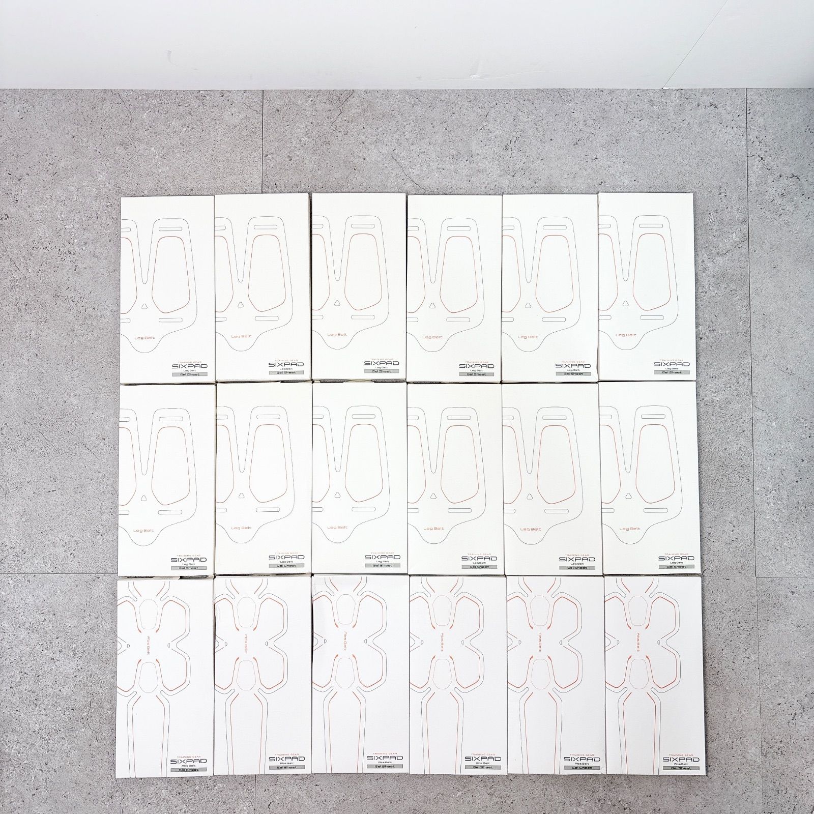 SIXPAD シックスパッド専用 レッグベルト 高電導ジェルシート2枚入×12