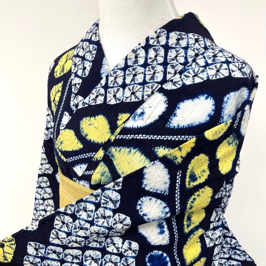 着物と帯 時流】Y25900s◇本場有松鳴海絞り浴衣◇手縫い クリーニング