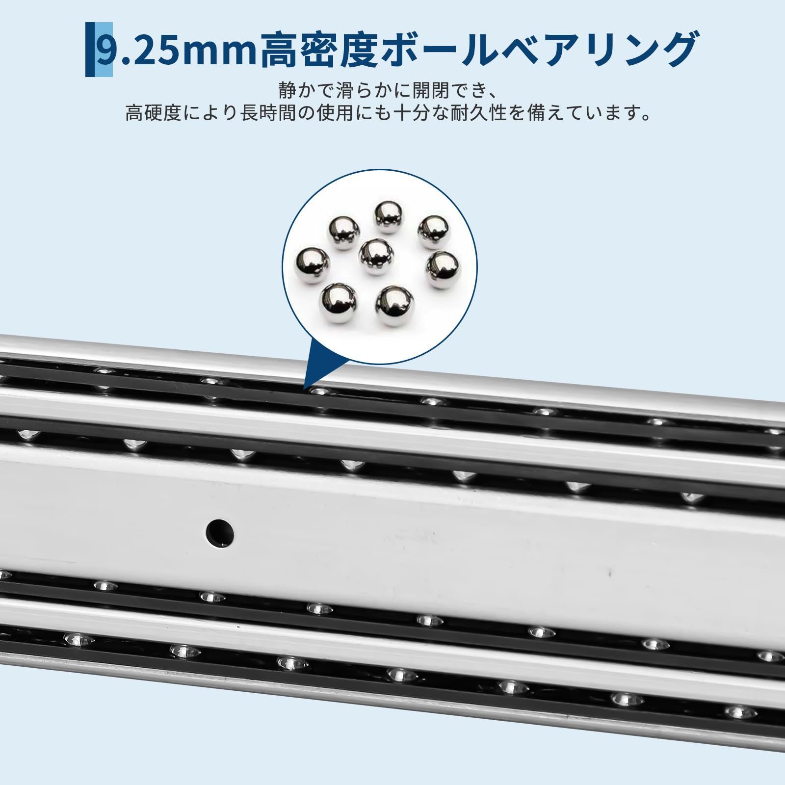  ガービー Garvee スライドレール 1200 mm 幅76 ロック付き かんぜんな拡張ボール伸縮式 3段引き 耐荷重100 kg 左右 金属 非鉄金属 合金 材料 資材