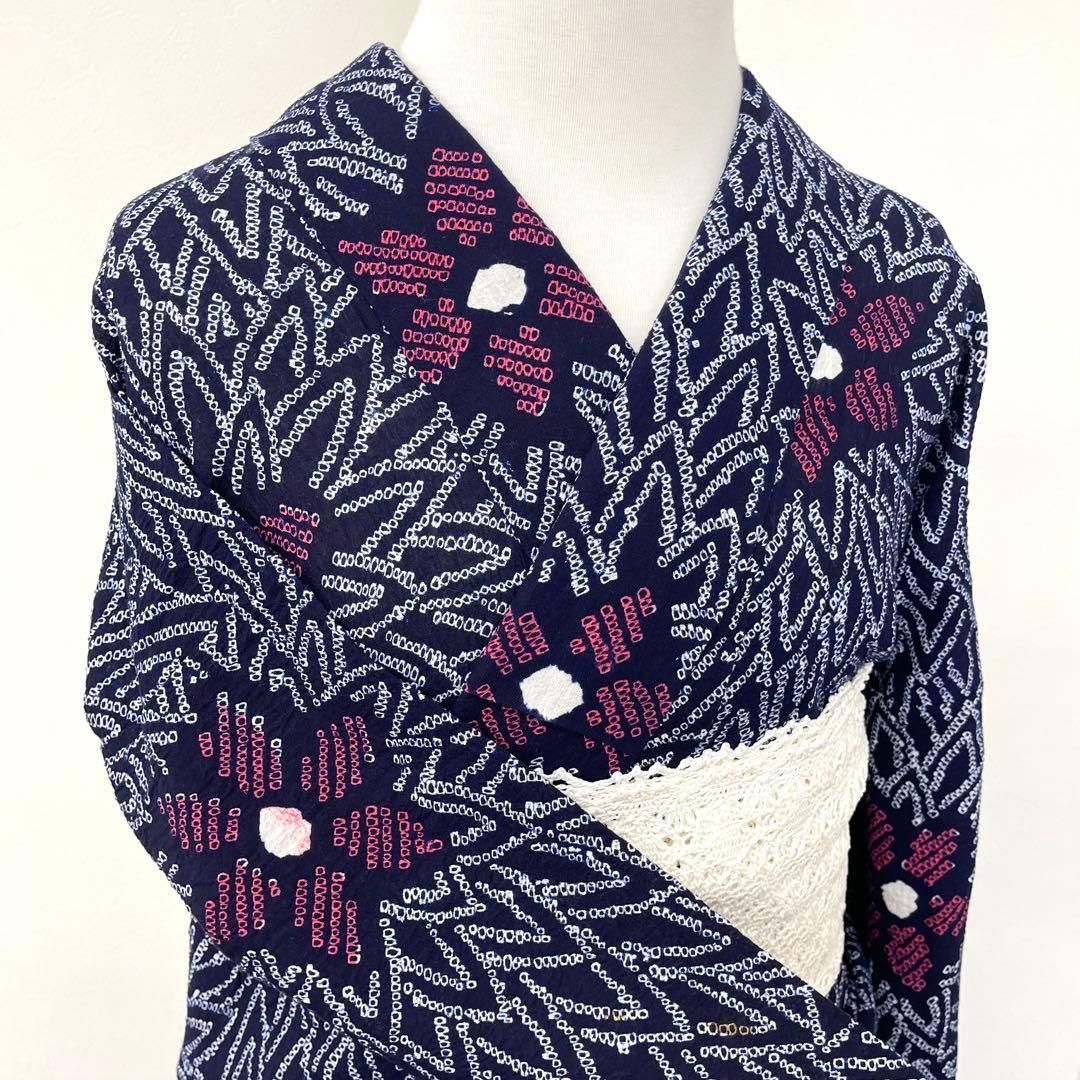 着物と帯 時流 Y 25899 s 本場有松鳴海絞り浴衣 手縫い 後幅広め