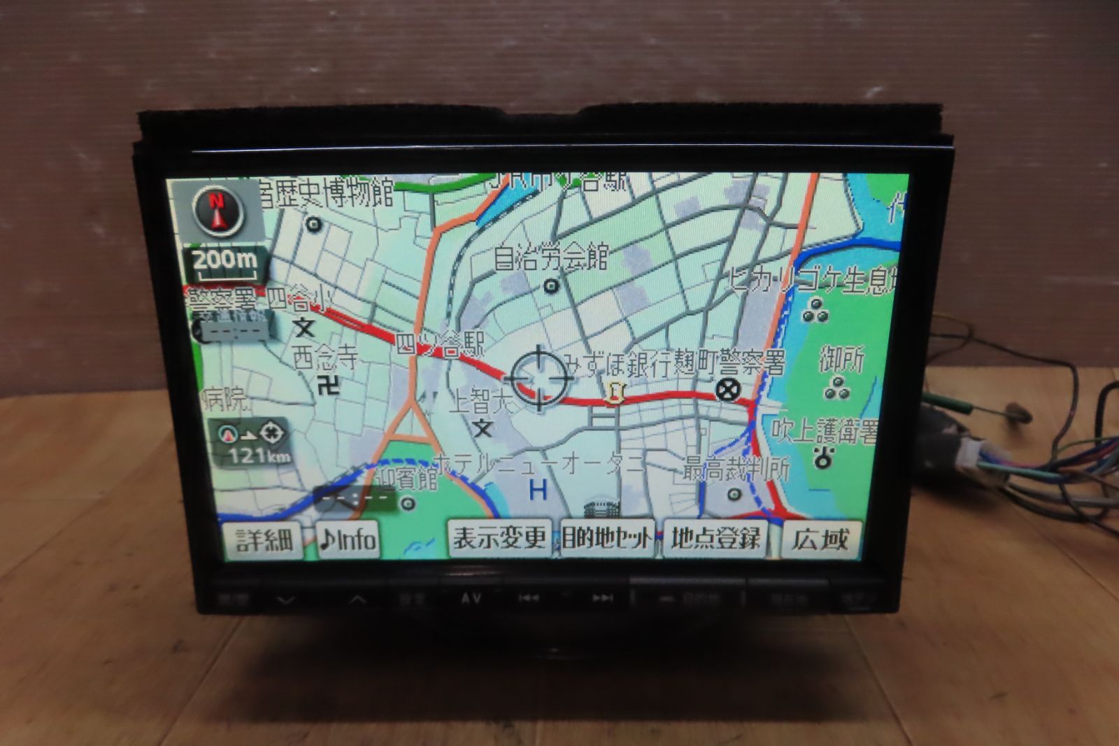 タッチパネル正常 付 F 4843 アルパイン VIE X 066 HDDナビ 地図2011年 地デジTVフルセグ内蔵 CD DVD再生OK 本体のみ