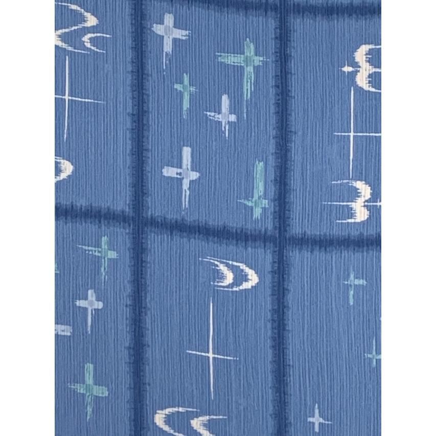  ジュニア 女の子用 夏着物 紗 洗える着物 小紋 子供着物 長襦袢付き 青系 絣調 着物 着物ドレス 着物 浴衣 和小物