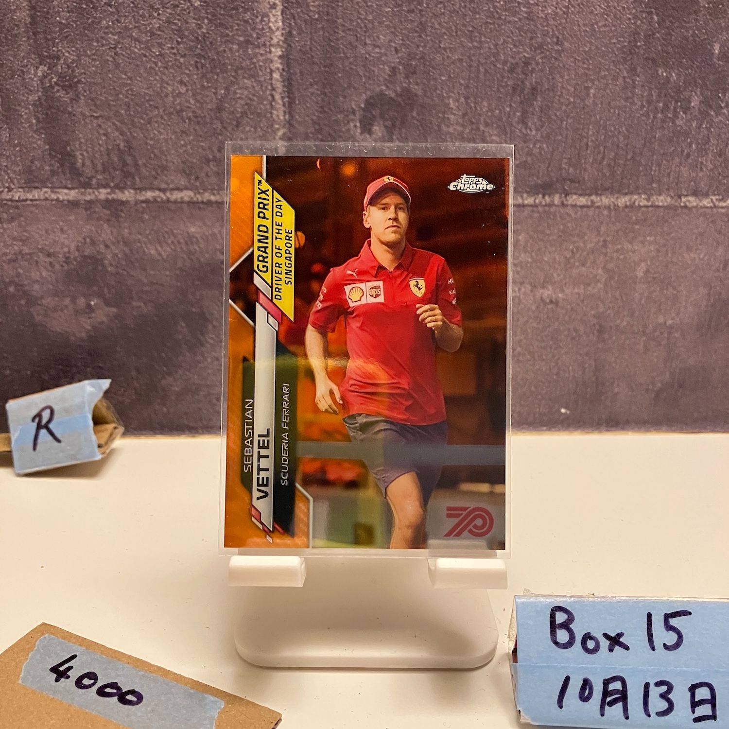 2020 Topps Chrome F1 Sebastian Vettel Scuderia Ferrari Driver of