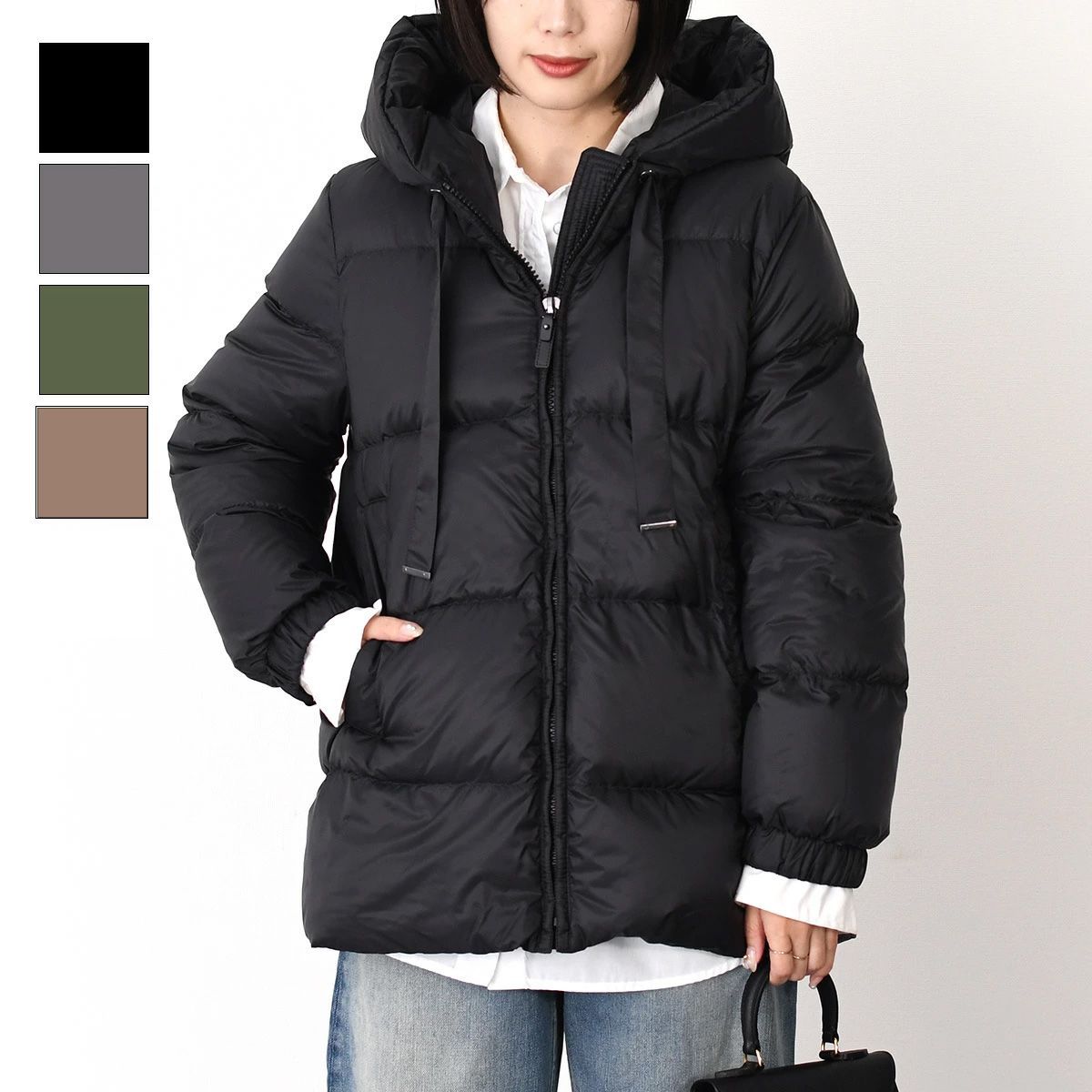 MAX MARA THE CUBE SEIA フード ナイロンダウンジャケット - メルカリ