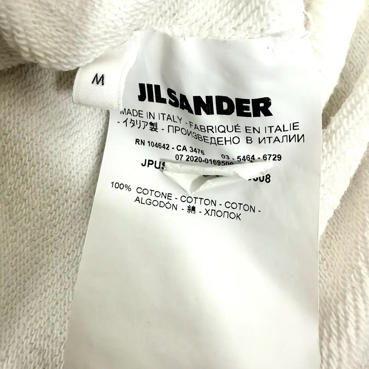 Jil Sander フーディー M 100 パーカー トップス メンズ