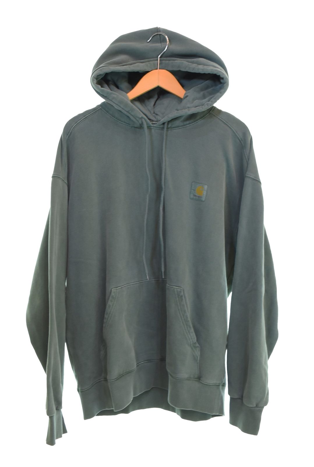 カーハート Carhartt hooded vista sweat フーデッドビスタスウェットフーディー オーバーダイ パーカ グリーン Lサイズ 103 MT-3497