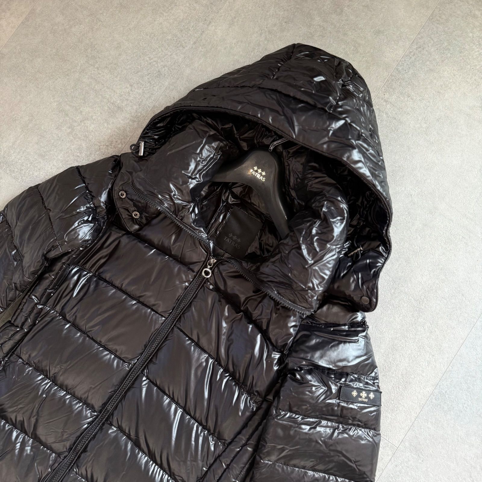 極美品 TATRAS BABILA タトラス バビラ ダウンコート Aライン ブラック