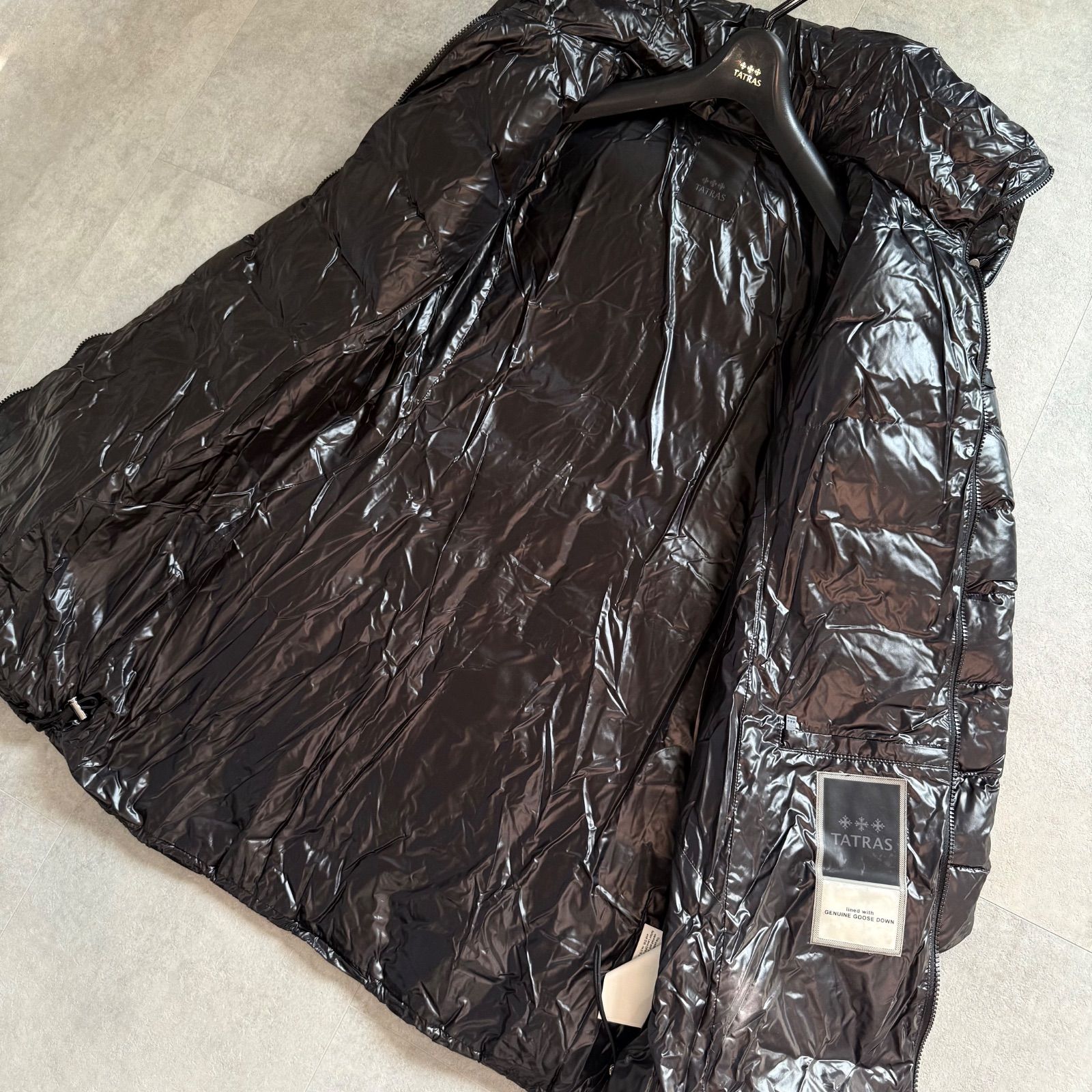 極美品 TATRAS BABILA タトラス バビラ ダウンコート Aライン ブラック
