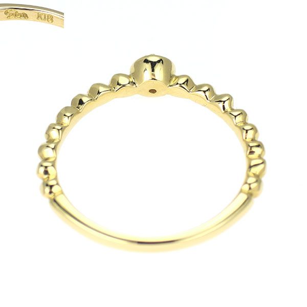スタージュエリー K18YG ダイヤモンド リング 0.03ct ピンキー - メルカリ