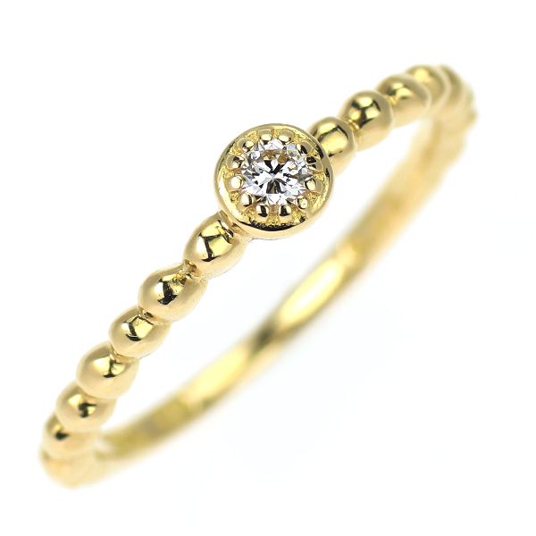 スタージュエリー K18YG ダイヤモンド リング 0.03ct ピンキー - メルカリ