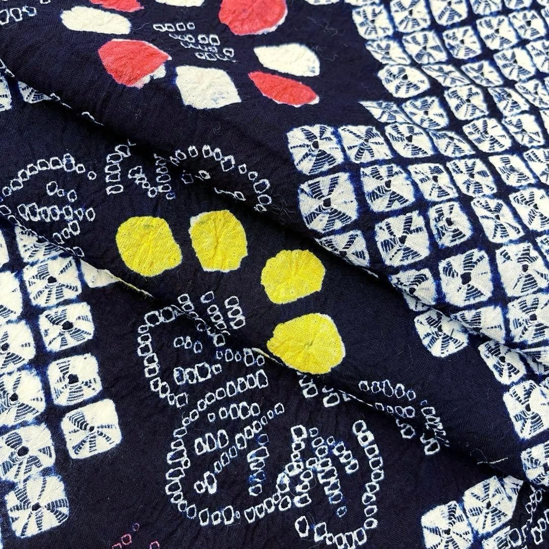 着物と帯 時流】Y25894s◇本場有松鳴海絞り浴衣◇手縫い 裄67丈163