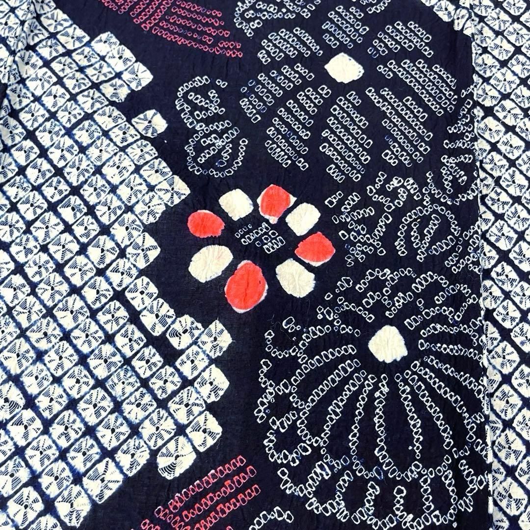 着物と帯 時流】Y25894s◇本場有松鳴海絞り浴衣◇手縫い 裄67丈163