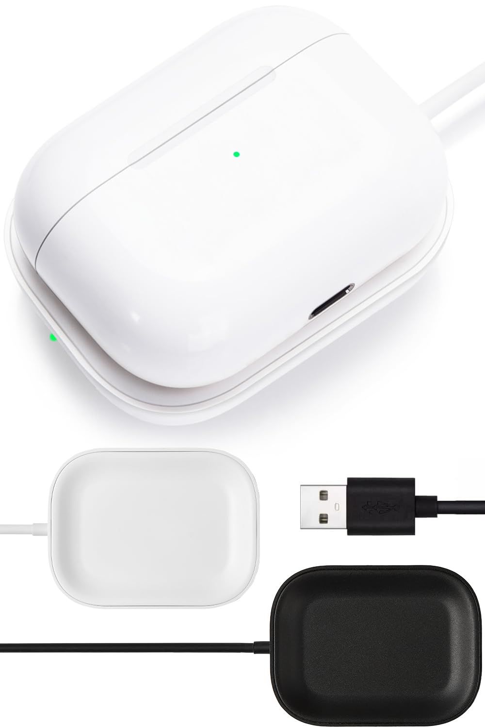 AirPods Pro2用チャージャー AirPods Proにも対応 ワイヤレス 日本語取