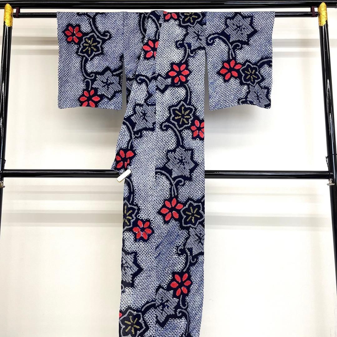  着物と帯 時流 Y 25892 s 本場有松鳴海絞り浴衣 手縫い 浴衣単品 浴衣