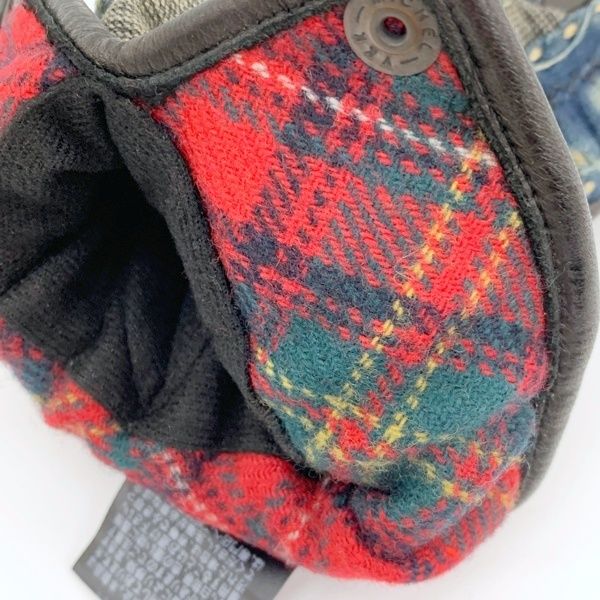 KAPITAL キャピタル グローブ 手袋 デニム地 BORO 刺し子 レザー 本革