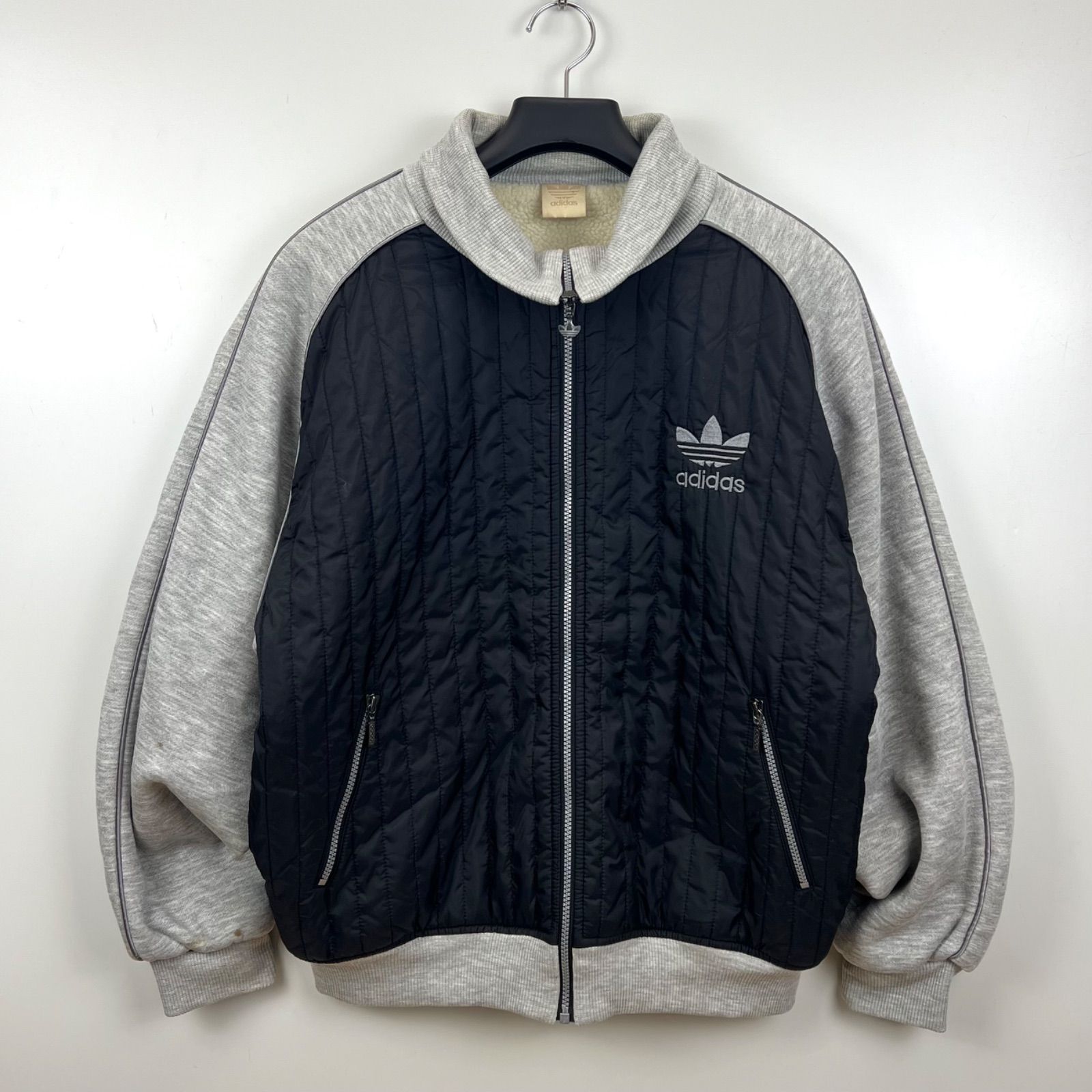 adidas 90s DESCENTE trefoil logo quilting jacket L-XL アディダス