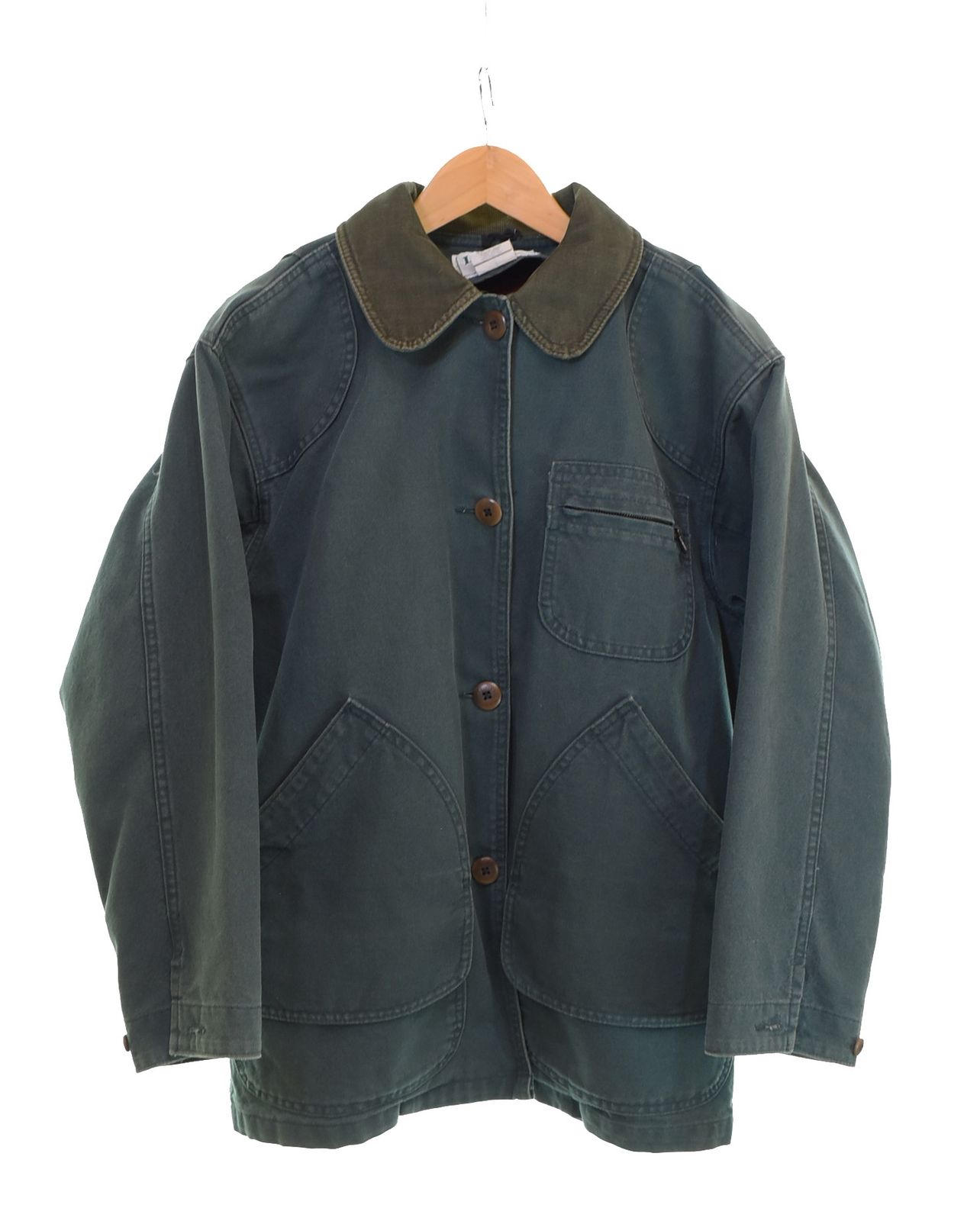 エルエルビーン L.L.Bean 80 s 90 ハンティングジャケット カバーオール ウールライナー付き ジャケット グリーン Sサイズ 103 LT-155