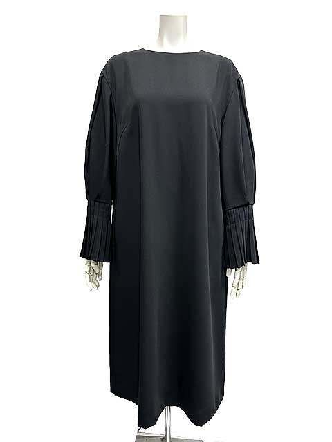 ADORE アドーア ワンピース ライトジョーゼットワンピース 袖プリーツ ブラック レディース サイズ38＿S 10＿セルモアから ＿s-0136-r 10