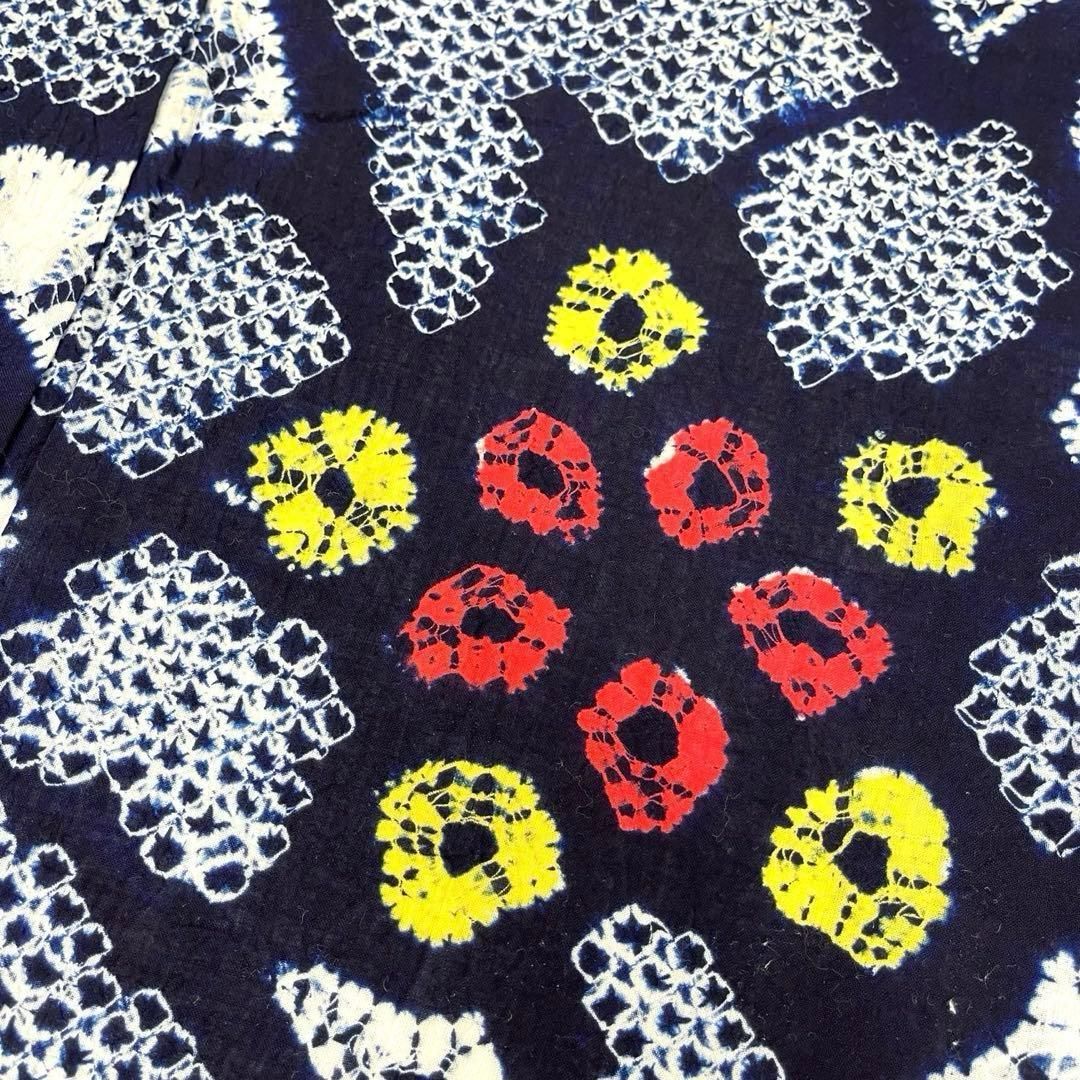 着物と帯 時流】Y25891s◇本場有松鳴海絞り浴衣◇手縫い 裄66丈158