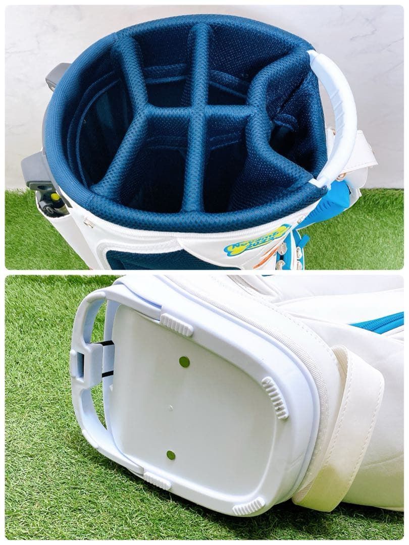 H パーリーゲイツ スタンド式 キャディバッグ マルチカラー 9型 美品