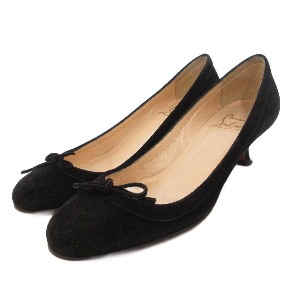 クリスチャンルブタン Christian louboutin パンプス スエード レザー
