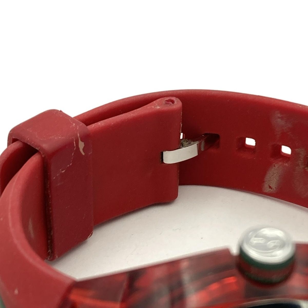 GUCCI(グッチ) 腕時計 シンク 137.1 メンズ レッド - メルカリ