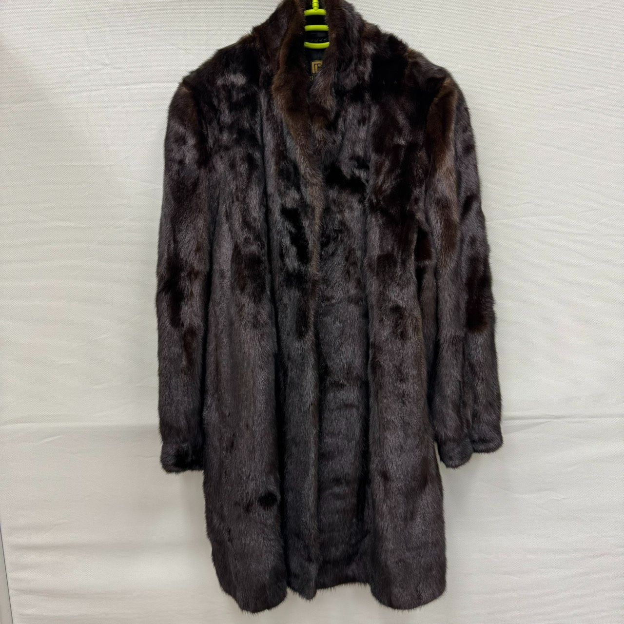 K【SAGAMINK】ピエールバルマン ブラック ミンク 毛皮コート ファー