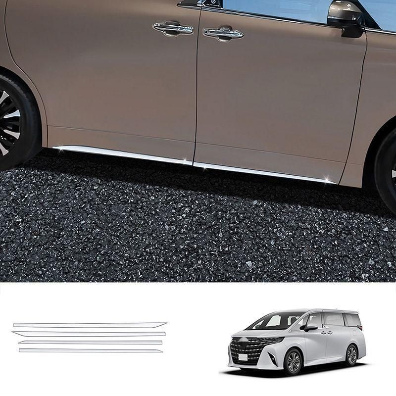 トヨタアルファード/VELLFIRE40 系車身下部装飾モール電鍍シルバー 送料無料】23年式 トヨタ アルファード/VELLFIRE 40系 車身下部装飾